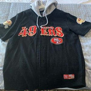 SF 49ers Hooded short sleeve jersey